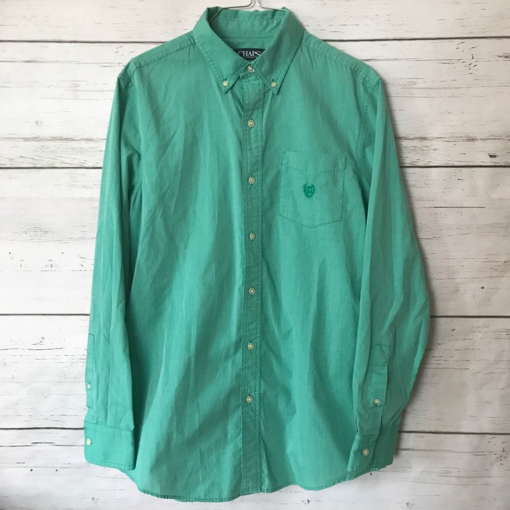 Green Button Down Dress Shirt